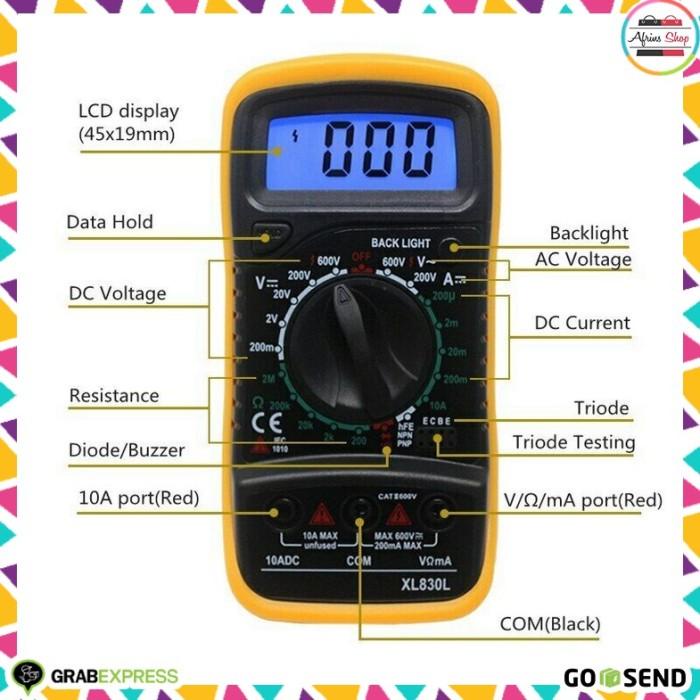 Multimeter Digital Mini Avometer dengan Case Silikon