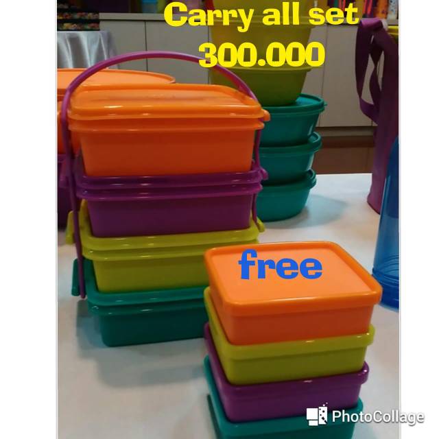 Tupperware carry all set