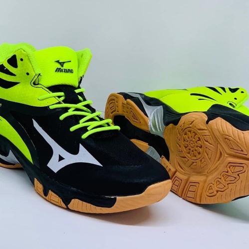 SEPATU MIZUNO WLZ 2 HITAM | SEPATU VOLI MURAH | SEPATU VOLLY KUALITAS SUPER PREMIUM