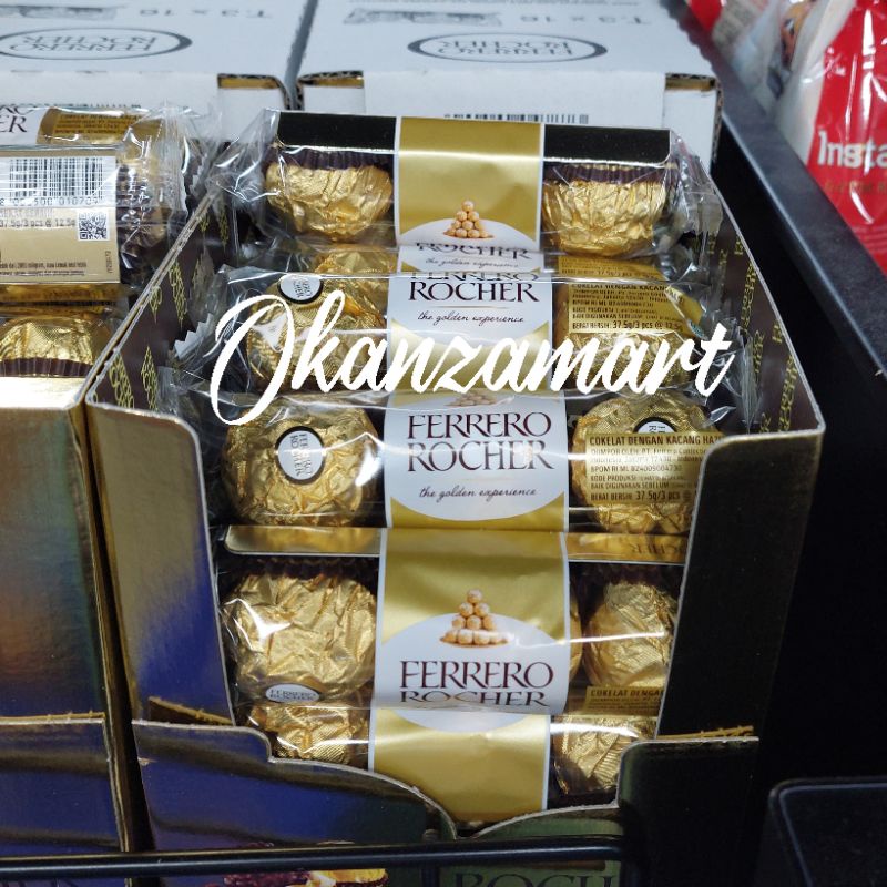 

Ferrero Rocher Coklat Dengan Kacang Hazelnut T3/Isi 3x37gr