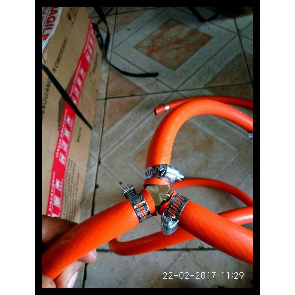 Selang Cabang Oven Gas. 2Meter + Regulator