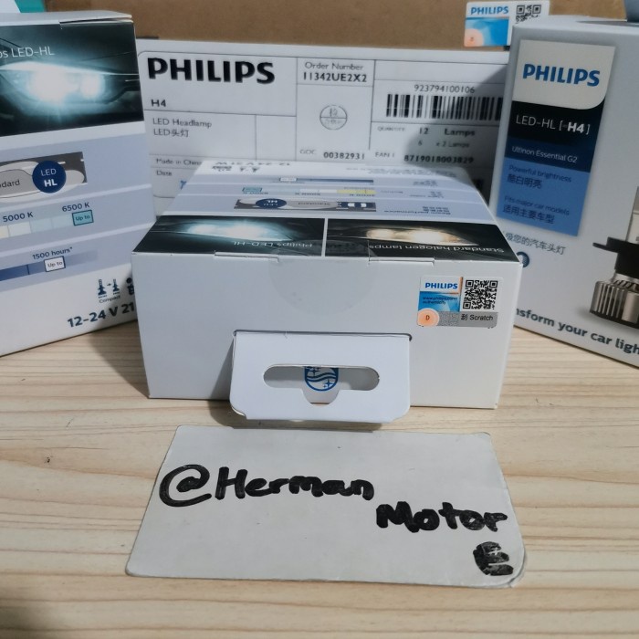 Bohlam Mobilio Brio Freed Jazz City HRV Philips LED White H4 Original