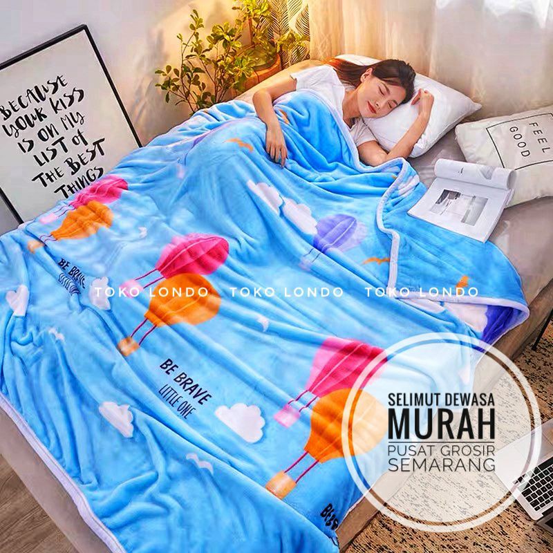 Selimut Dewasa Murah Anna D Z 500gr Uk150x200cm Bulu Halus Tebal Lembut Star Cloud Cow Leopard Shopee Indonesia