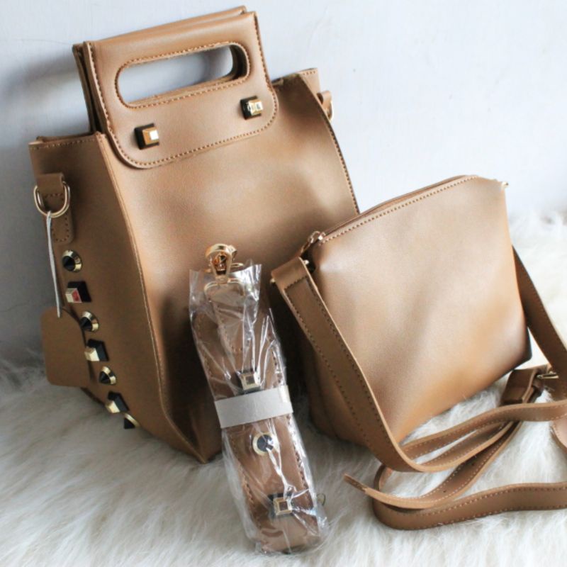 Tas Wanita Polos Manik - Manik