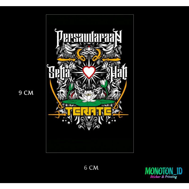 Stiker PSHT - Persaudaraan Setia Hati Terate - Printing