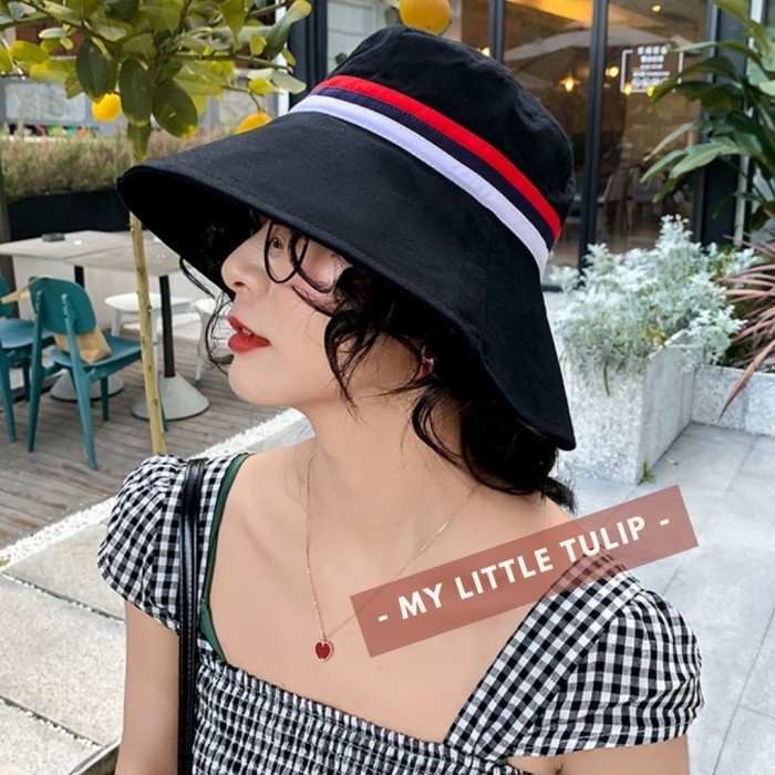 Topi branded polos original kekinian bucket X7E3 cewek premium pantai COD baseball murah 2022 style 