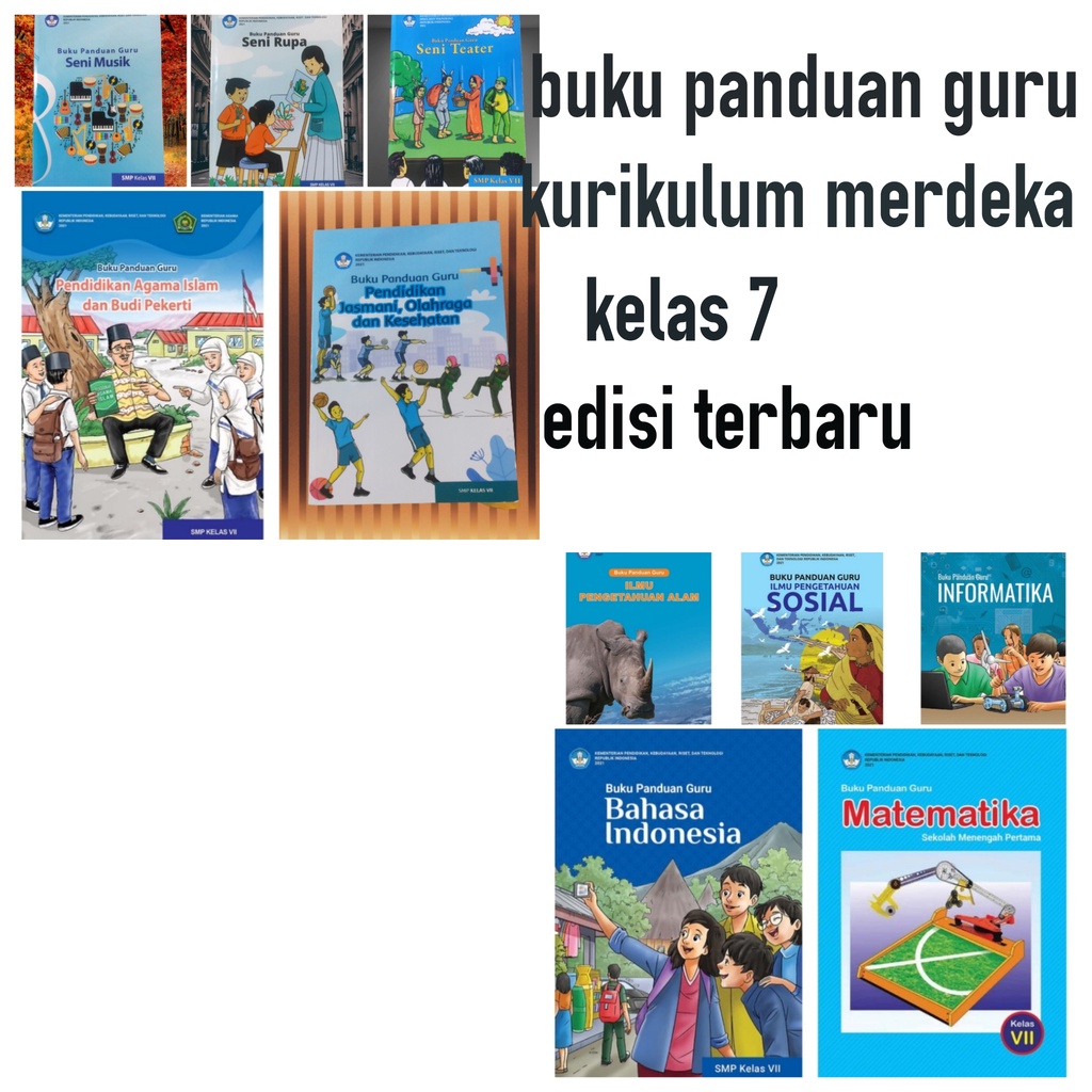 Jual Ori Harga Satuan Buku Panduan Guru Kurikulum Merdeka Untuk E Mts Kelas Edisi Terbaru