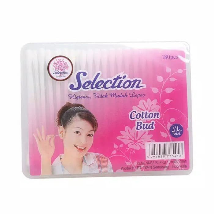 Cotton Bud Selection Isi 180pcs + Box Case