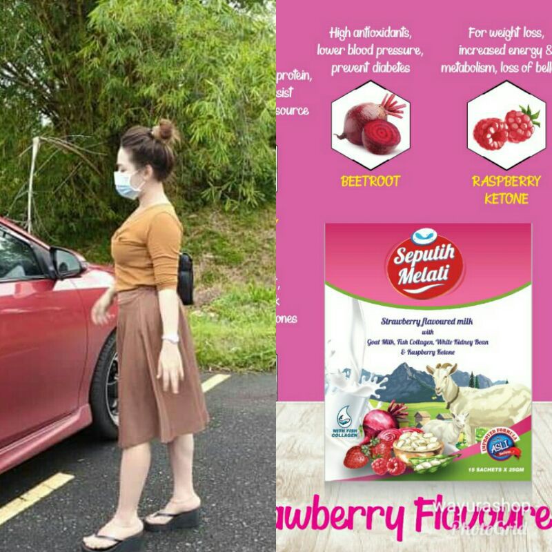 

susu seputih melati strawberry