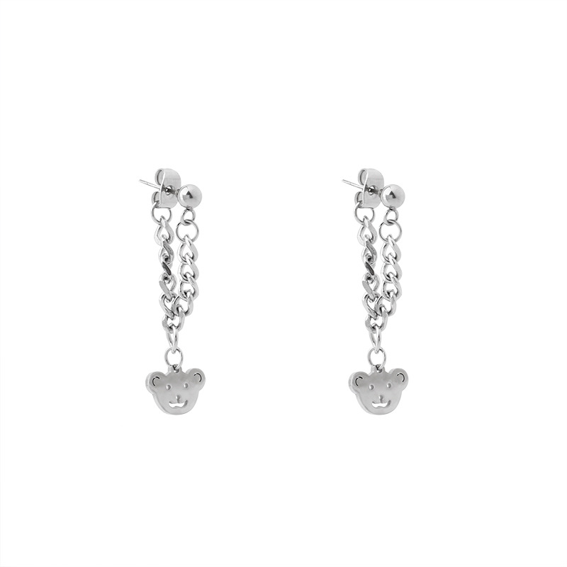 Korea Ins Kartun Beruang Anting Rumbai Untuk Wanita Gadis Fashion Perhiasan Hadiah Pesta CANDY JEWELRY