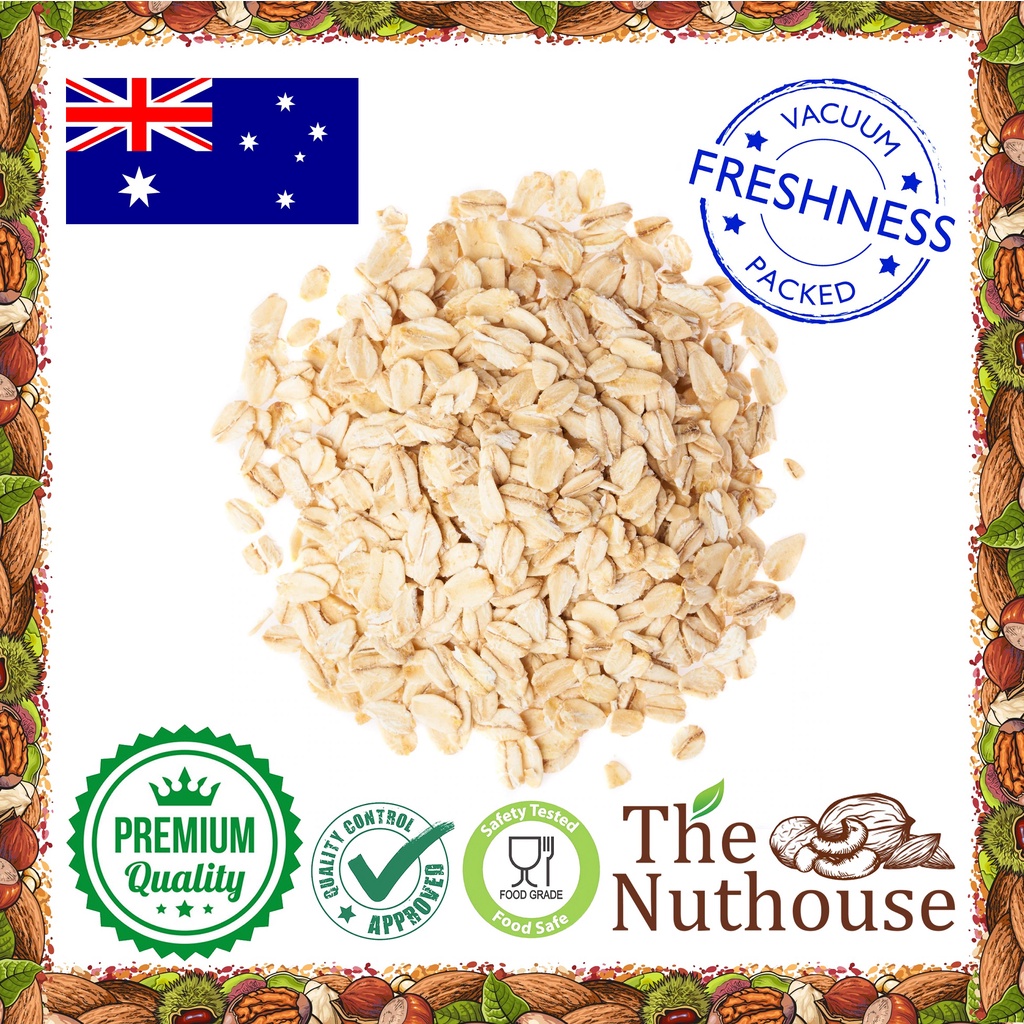 1kg Regular Rolled / Instant Oat / Gandum Utuh Kasar / Instan Oatmeal [HALAL]