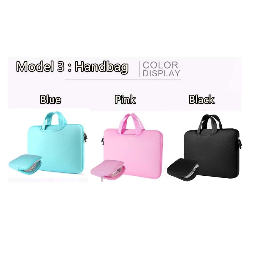 Tas Laptop Softcase Jinjing Foam Neoprene for Macbook 11.12 13 M1/M2 inch - Blue