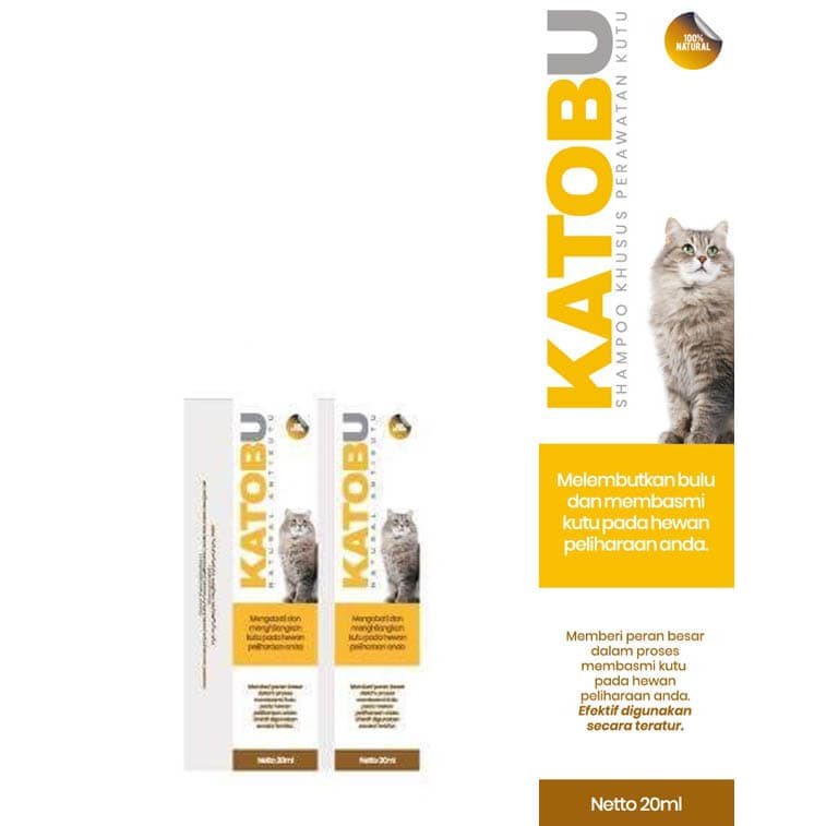 Katobu 20ml (For Cat) - Spray Penghilang Kutu Kucing
