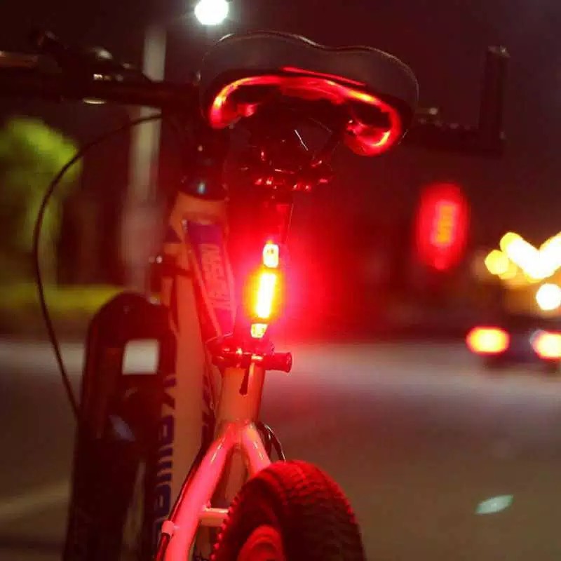 Lampu Sepeda 5 LED Taillight Rechargeable - Bike Lamp DC-918 lampu belakang sepeda