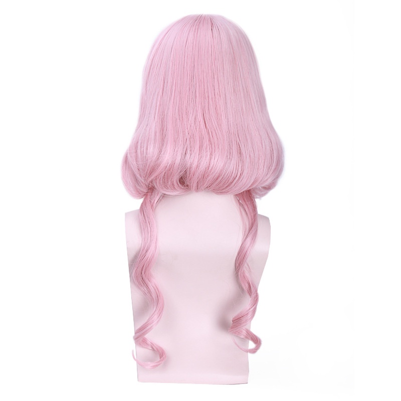 LOL-127 wig rambut palsu daily lolita cosplay love nikki wedding pink panjang