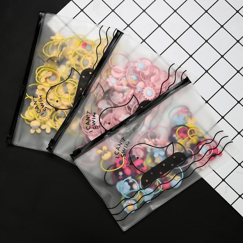 Ikat Rambut Anak Bahan Karet Isi 20 PCS Free Pouch Warna Acc Hair MALL SHOPPING