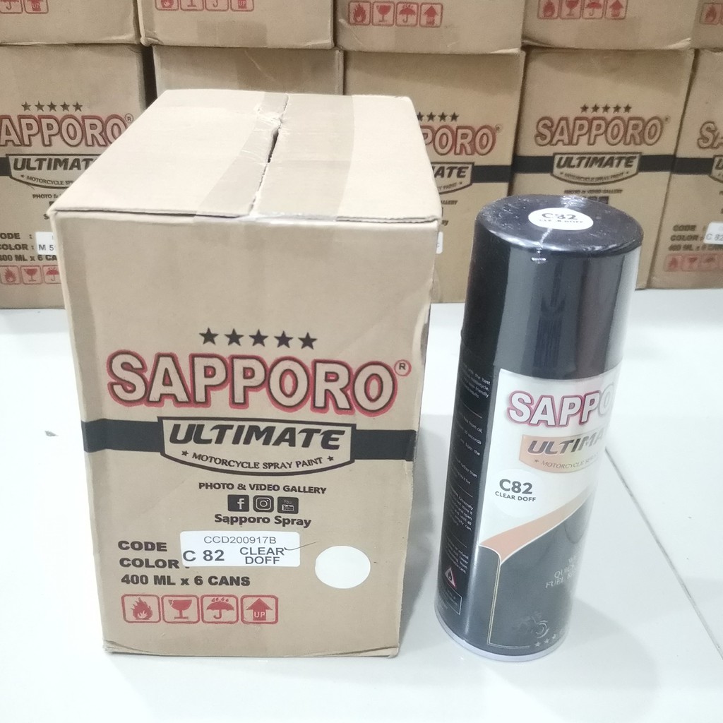 Cat Semprot Sapporo Ultimate C82 Clear Doff