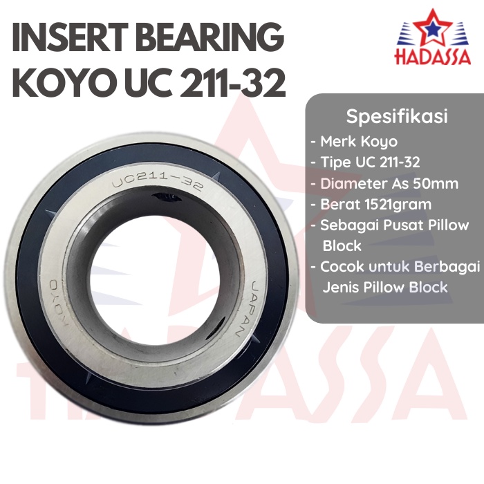 Insert Bearing Koyo UC 211-32