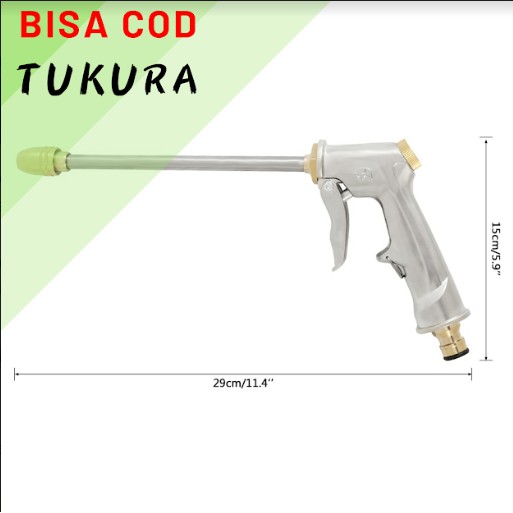 Water Jet Gun Stainless Untuk Siram tanaman dan Cuci Motor/mobil