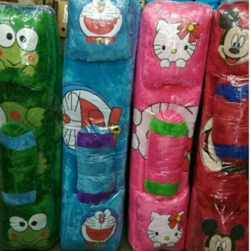 kasur karpet karakter /surfet rasfur set bantal guling /kasur lantai kekinian /bisa cod