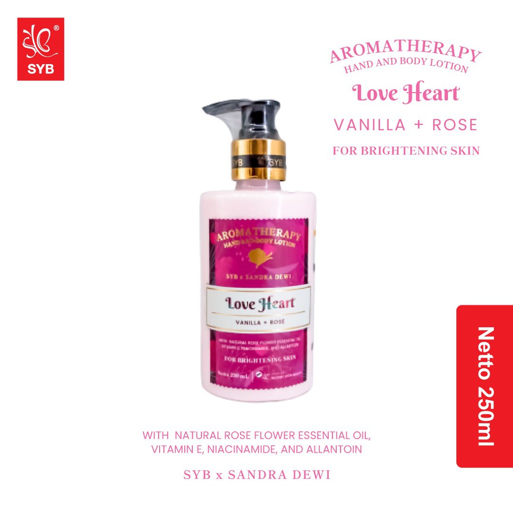 SYB x Sandra Dewi Aromatherapy Hand &amp; Body Lotion Love Heart