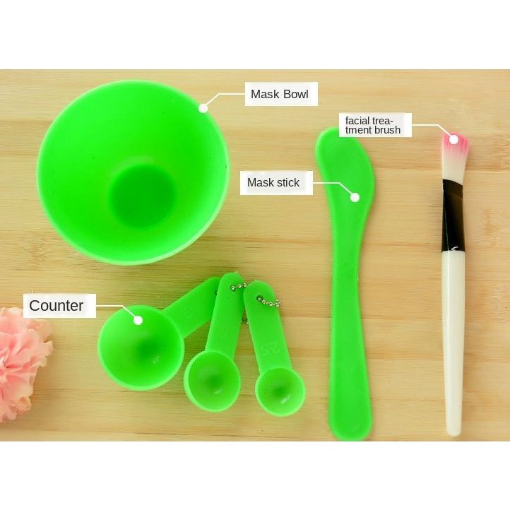 #LC-BeautyTools Mangkok Masker Set Lulur Kosmetik (Termasuk Kuas Masker) DIY Mask Bowl