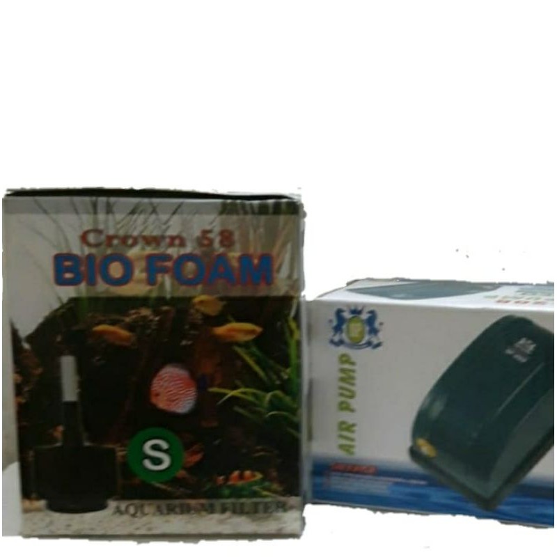 paket filter aquarium biofoam aerator ukuran kecil