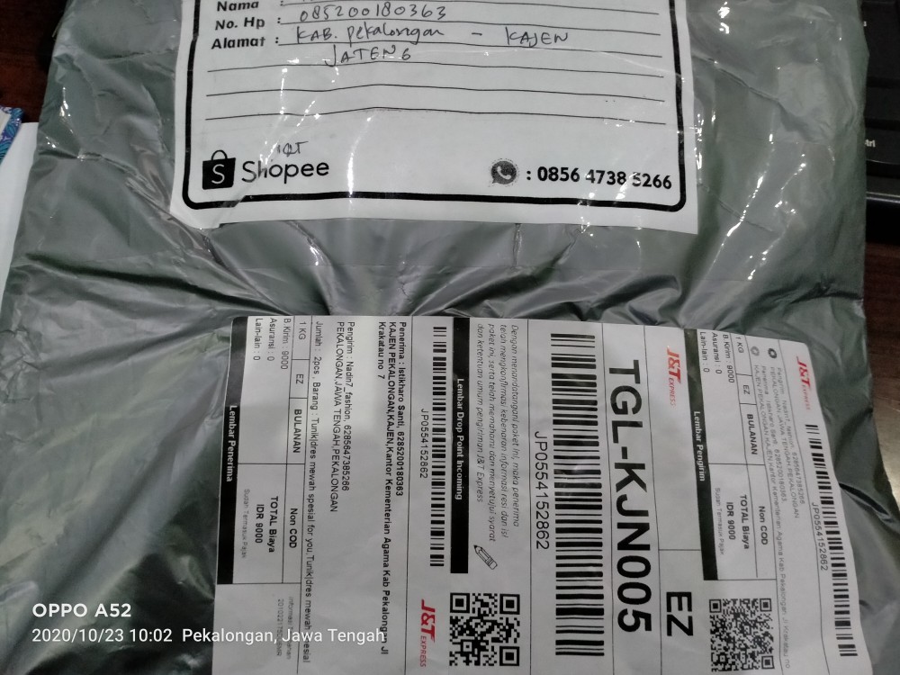 M-l-xl-xxl-jumbo Batik Tunik Wanita Asj Sa Hrb026 Kenongo Pekalongan Sogan Tulis