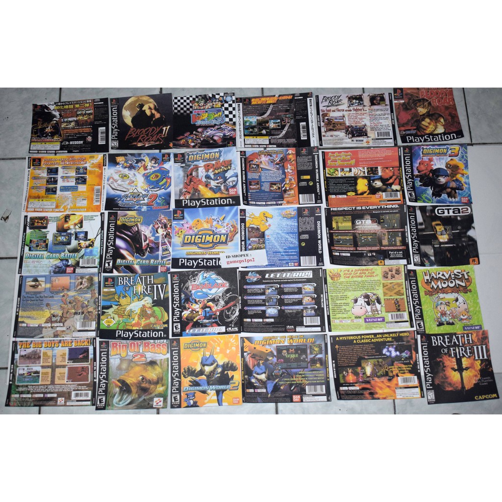 Jasa Print Cover Depan Belakang Ps-Anime-Movie-Pc Dll