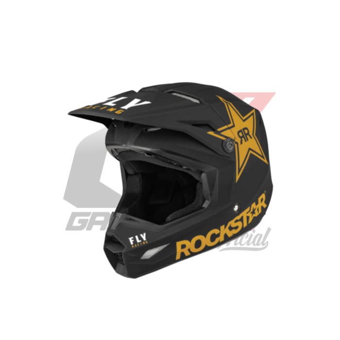 HELM FLY RACING KINETIC HELMET ROCKSTAR - BLACK