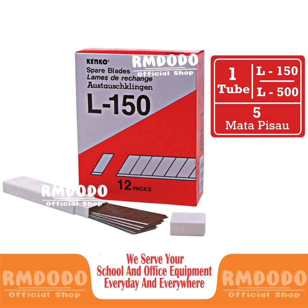 

Rmdodo - Isi Ulang Pisau Cutter Besar Kenko L-150 [1 Tube - 5 Pcs Pisau] / Refill Cutter Besar