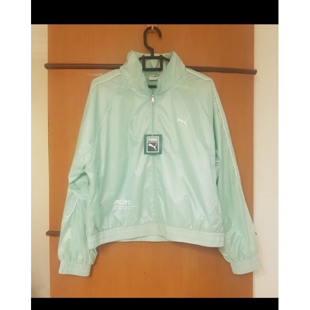 Jaket Tracktop Puma Evide Mist Green Women Original Size L BNWT