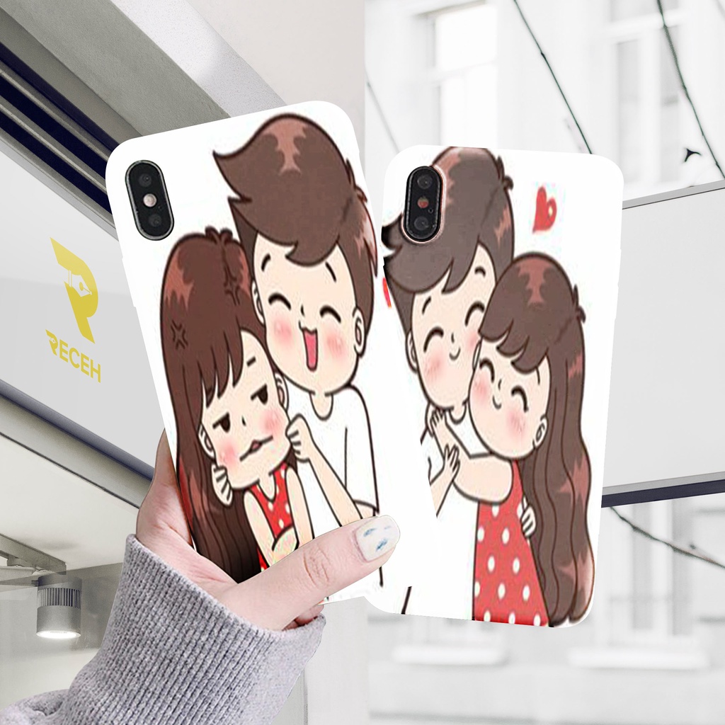 Softcase Blackmatte Hardcase 3D Customcase Case Couple 3 Iphone,Samsung,Xiaomi,Asus,Vivo,Oppo.
