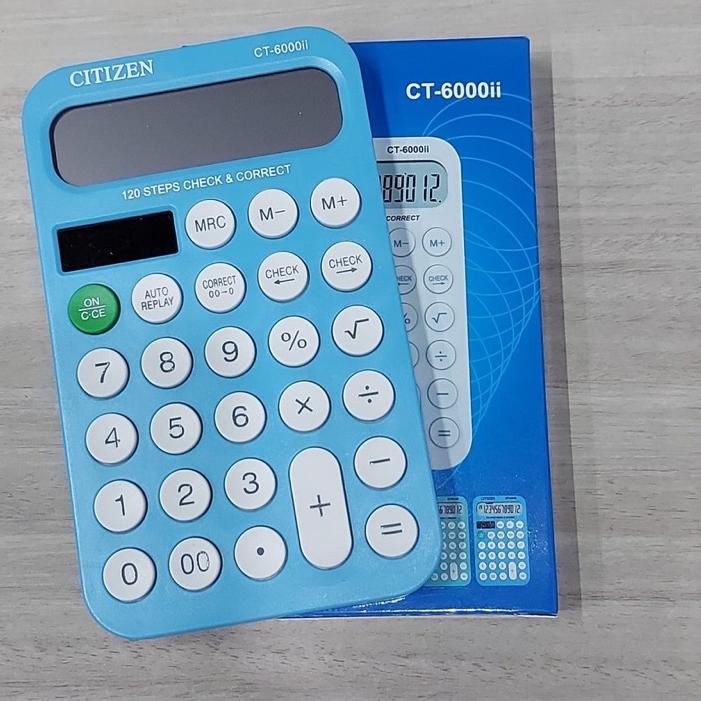 

Di⚡kon !! KALKULATOR CITIZEN CT 6000 II /6112 /3000II- 12 DIGIT - CHECK AND CORRECT - LAYAR BESAR - KALKULATOR MEJA DAGANG termurah se indonesia
