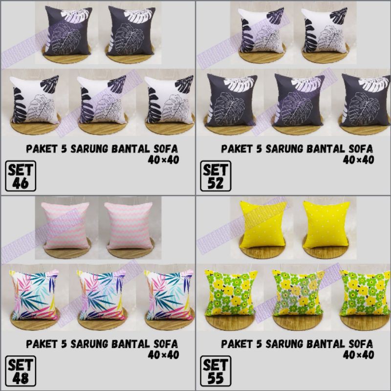 SARUNG BANTAL SOFA SET 40×40