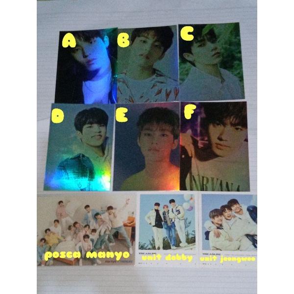 postcard treasure jeongwoo hyunsuk dobby doyoung pc pola unit manyo