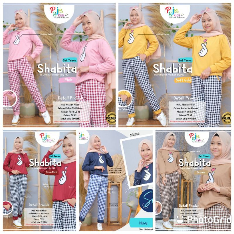 SETELAN REMAJA SARANGHAE SHABITA CHIKA SET TEEN ANAK USIA 9-14 TAHUN