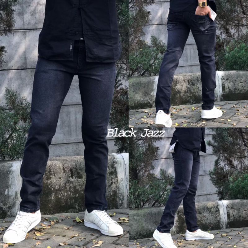 GIENZHO CELANA DENIM SLIM FIT JEANS PRIA SELVEDGE ACCENT