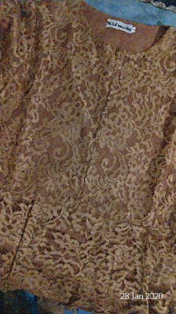 Couple Laluna Caramel Mendung/kebaya/batik