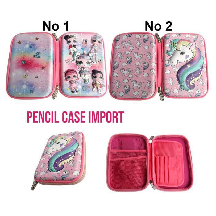 

Tempat Pensil Unicorn LOL Hardcase Boxes Pencil Case Timbul IMPOR