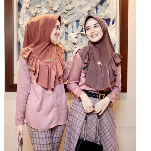 SALEE.. Bergo Rimpel Atiqa - Alya Hijab