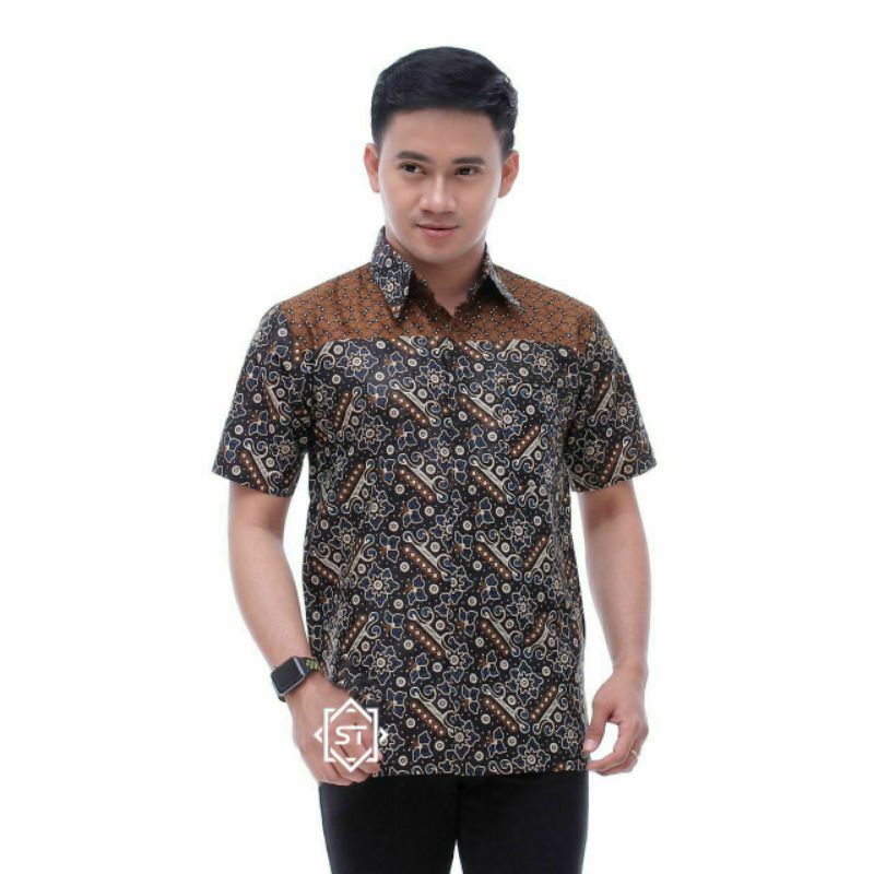 HEM BATIK PRIA JUMBO LENGAN PENDEK DAN HEM ANAK COPLE SAMA AYAH M L XL XXL 3XL 4XL 5XL