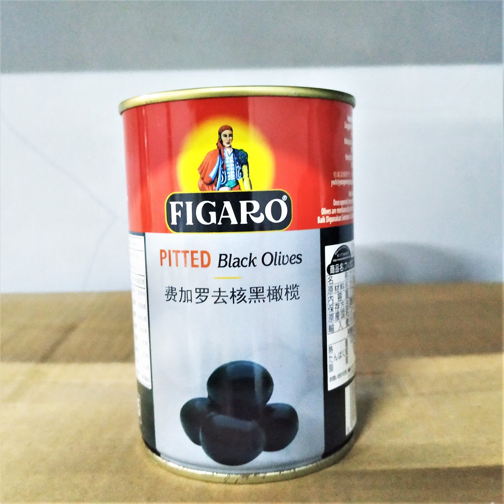 

Figaro Black Olives 400 gr / Buah Zaitun Figaro Kaleng