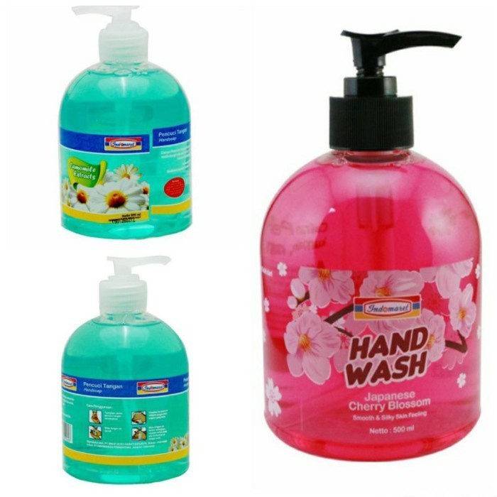 RR INDOMARET Hand Wash botol Pump / Sabun Pencuci Tangan 500ml