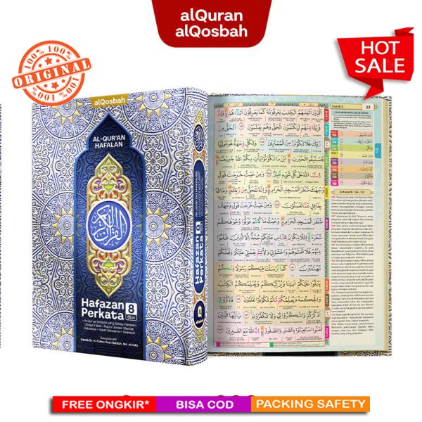 Al-Quran Hafalan Hafazan Tanafus Perkata 8 Blok Warna uk. A5 (Al-Qosbah)