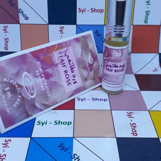 Parfum TAIF ROSE Original By AL REHAB Roll On Non Alkohol 6ml