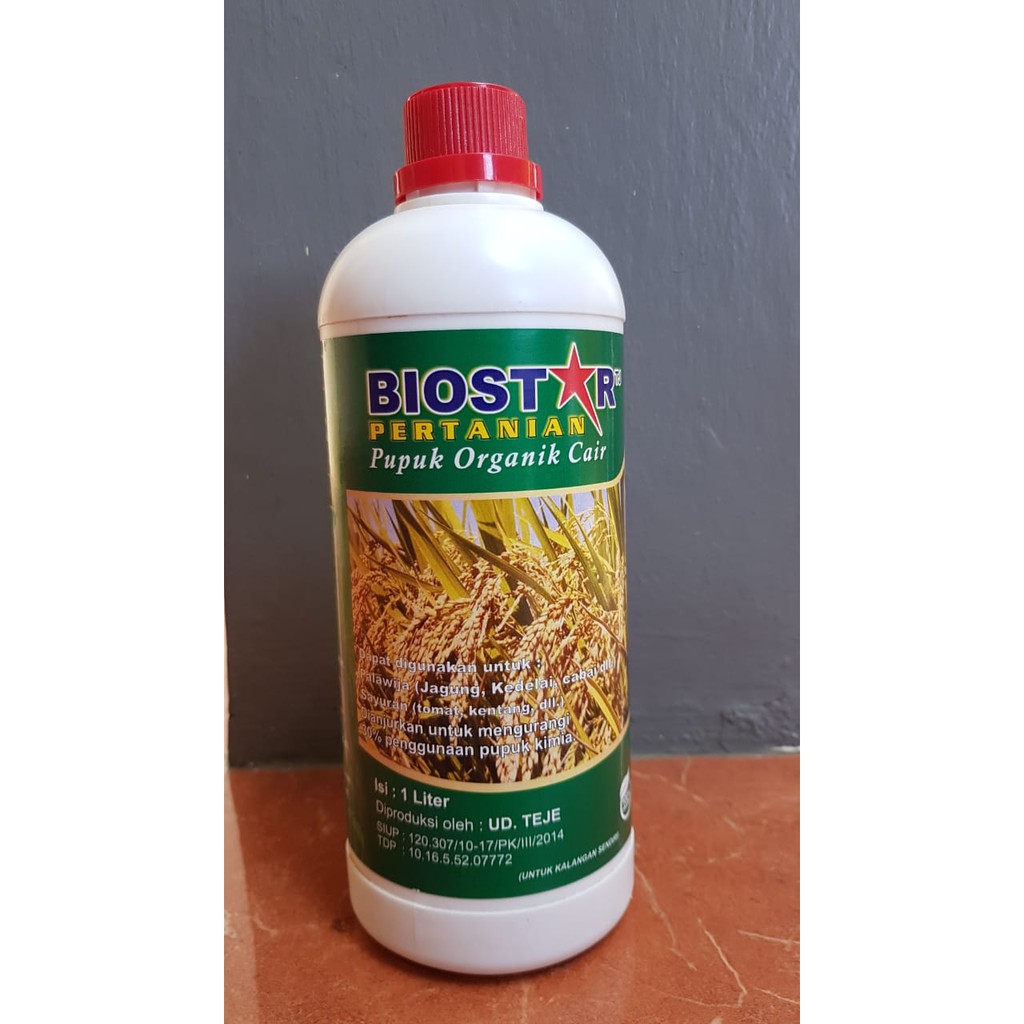 BIO STAR PERTANIAN PUPUK ORGANIK CAIR 100% KEMASAN 1 LITER