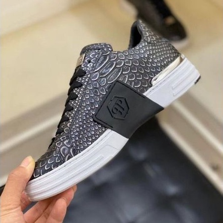 sepatu philipp plein sneaker pria mirror shoes men pp cowok P1SHOES run away type 2022lv