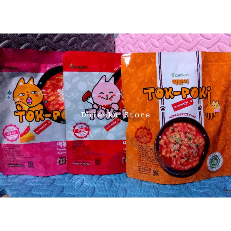 TOK-POKI KOREAN RICE CAKE i 140gr -mild/spicy/chesee spicy
