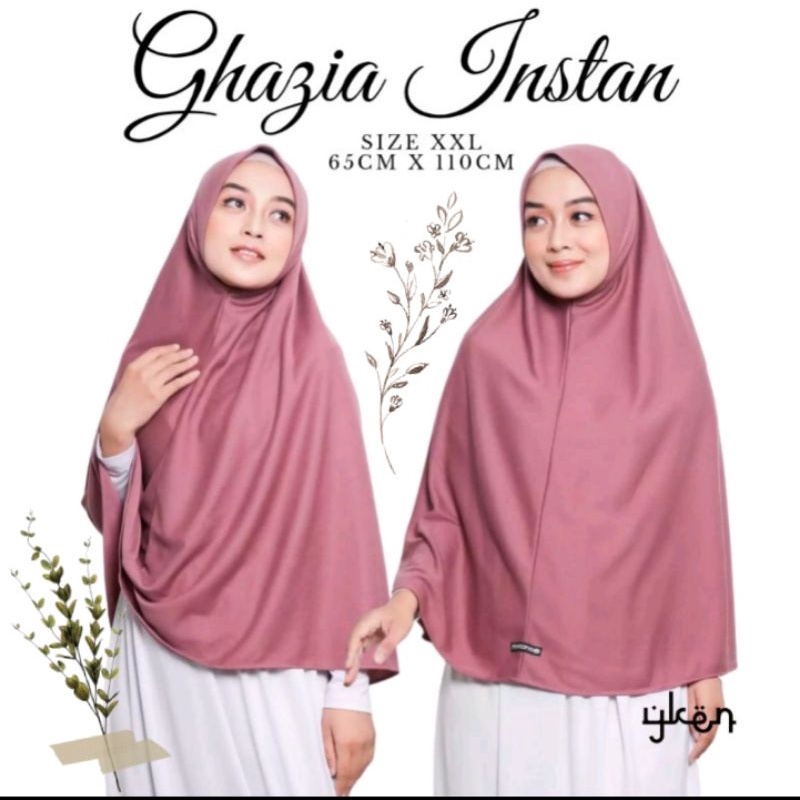 Hijab Najwa Ghazia Instan tanpa pet , Size XXL JUMBO syar'i